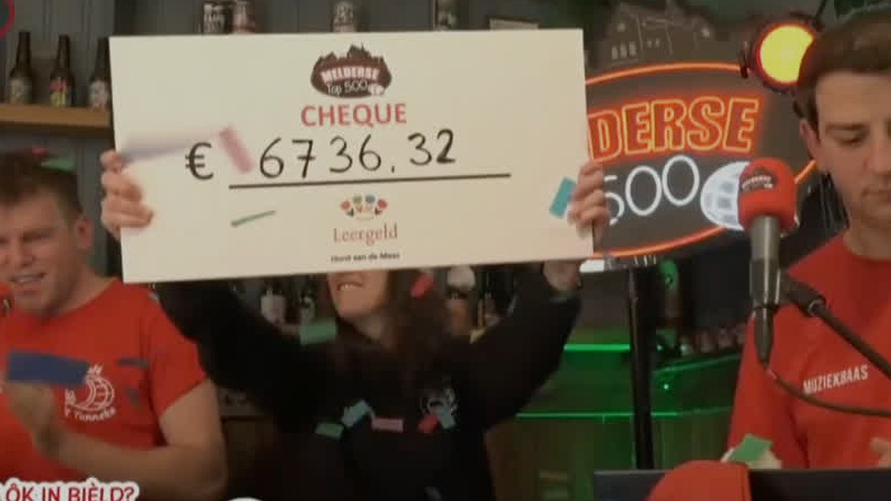 Melderse Top 500 haalt 6736 euro op voor Stichting Leergeld