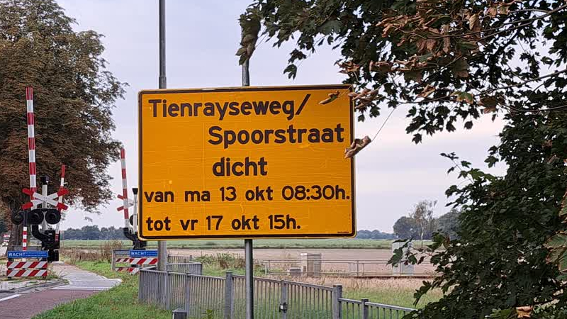Komende week wegafsluiting tussen Horst en Tienray