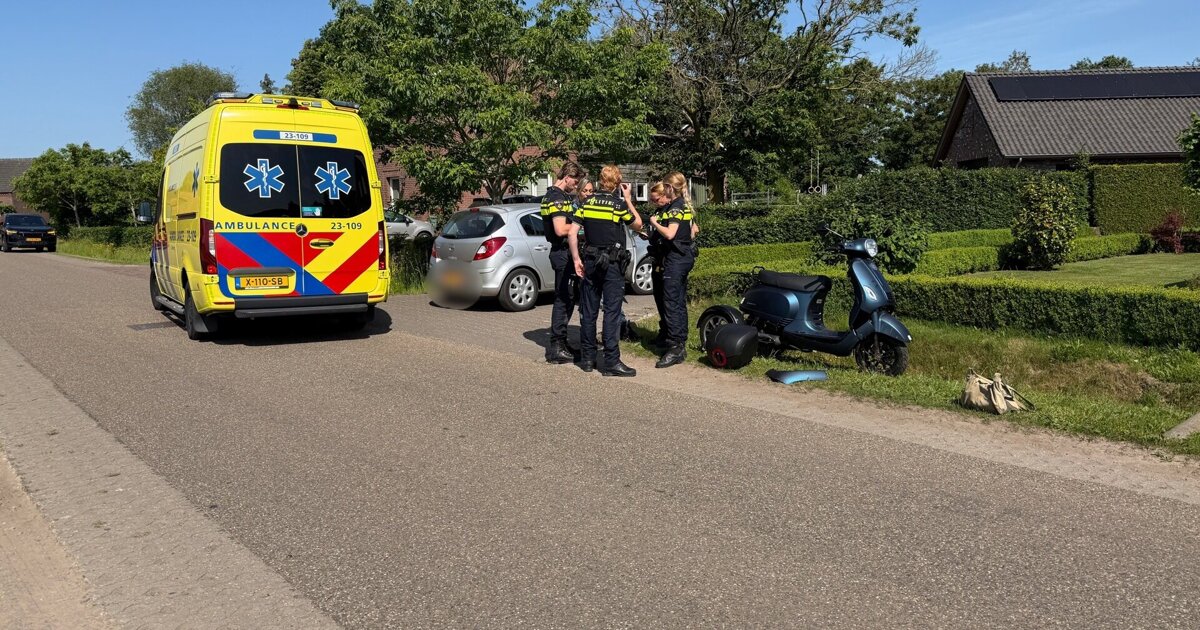 Persoon gewond na eenzijdig ongeval met scooter in Sevenum