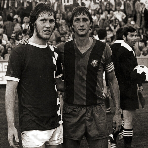Ger van Rosmalen en Johan Cruyff