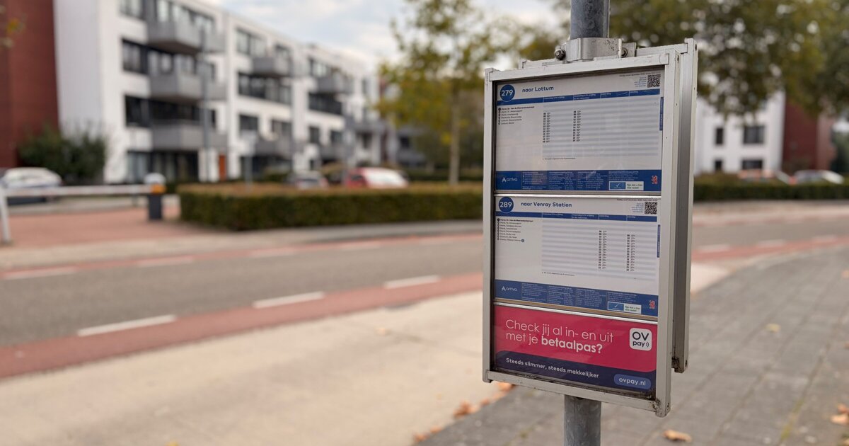 Aantal bushaltes in Horst aan de Maas daalt met vier in zes jaar