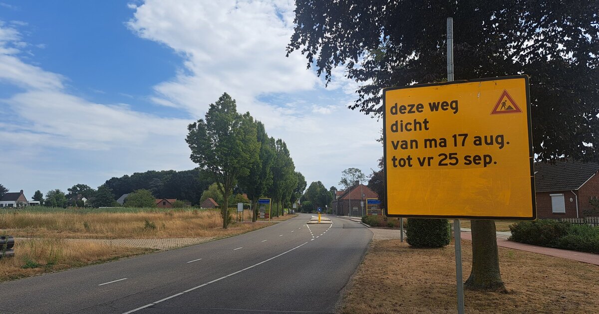 Broekhuizerweg ruim een maand afgesloten vanwege rioolwerkzaamheden