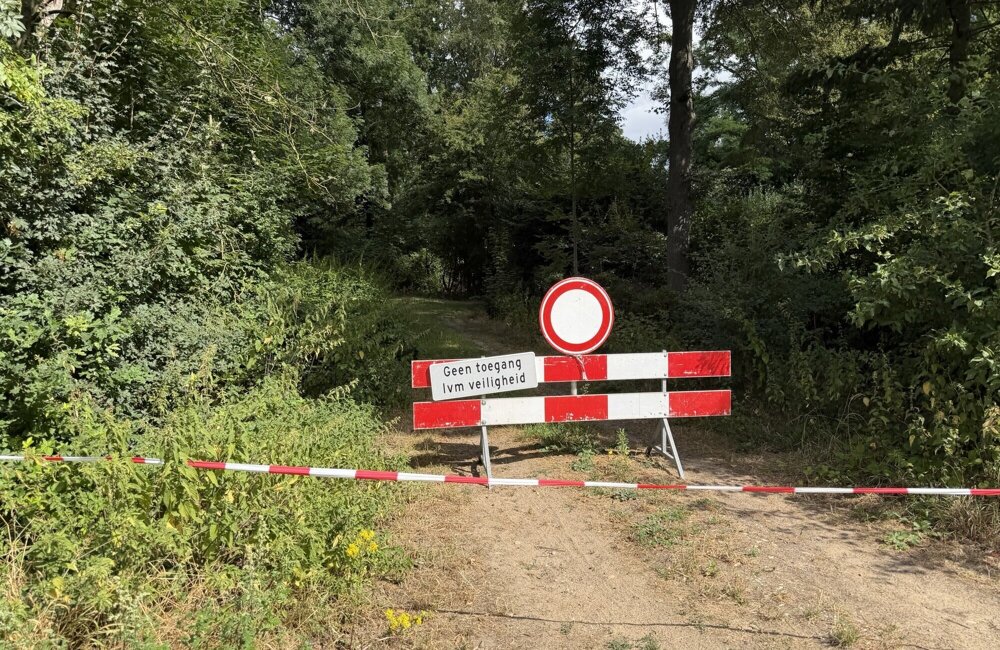 bosgebied afgesloten