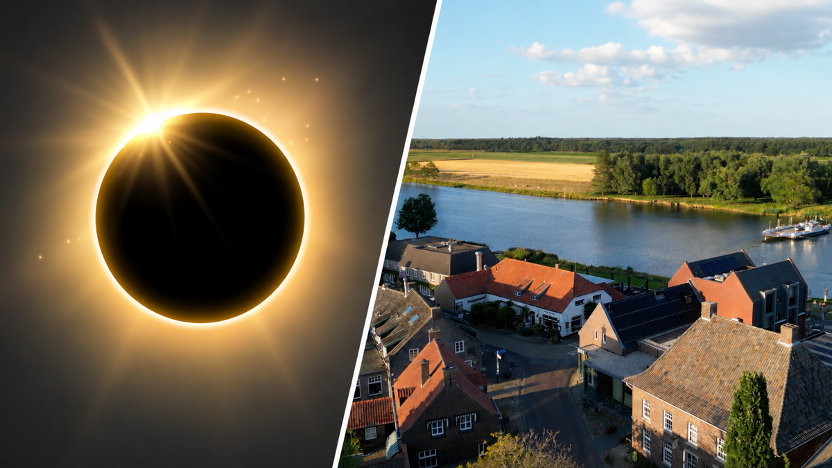 zonsverduistering aan de maas