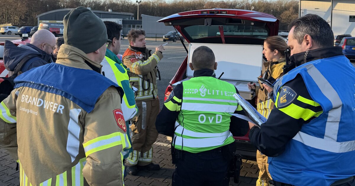 Hulpdiensten oefenen grootschalig scenario in Kronenberg