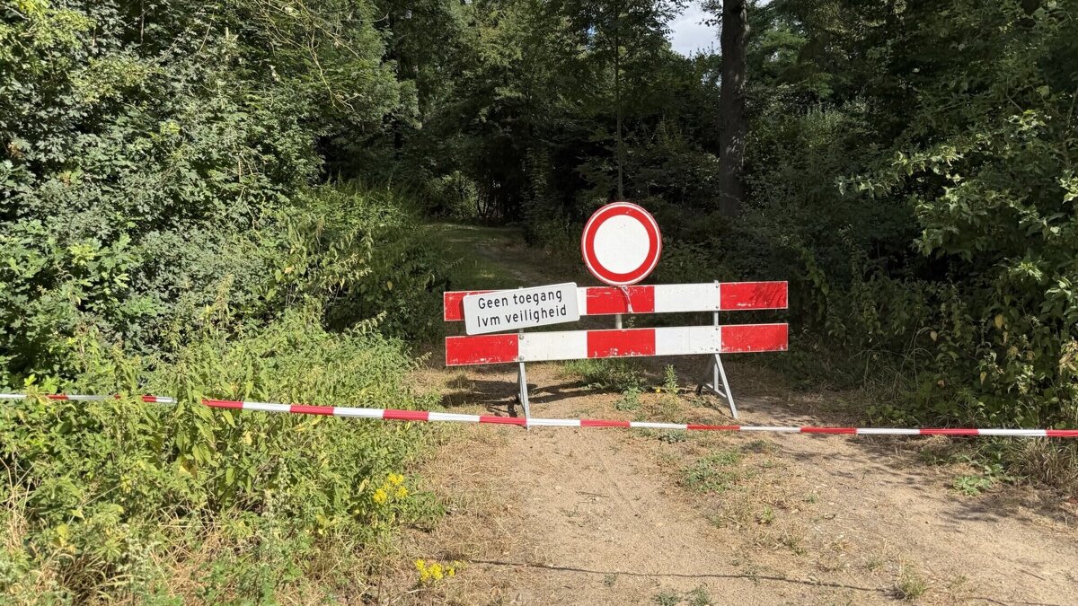 bosgebied afgesloten